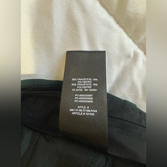 New Babaton Aritzia Agency Pants Sz 0 in Scarab Green - Picture 4 of 6